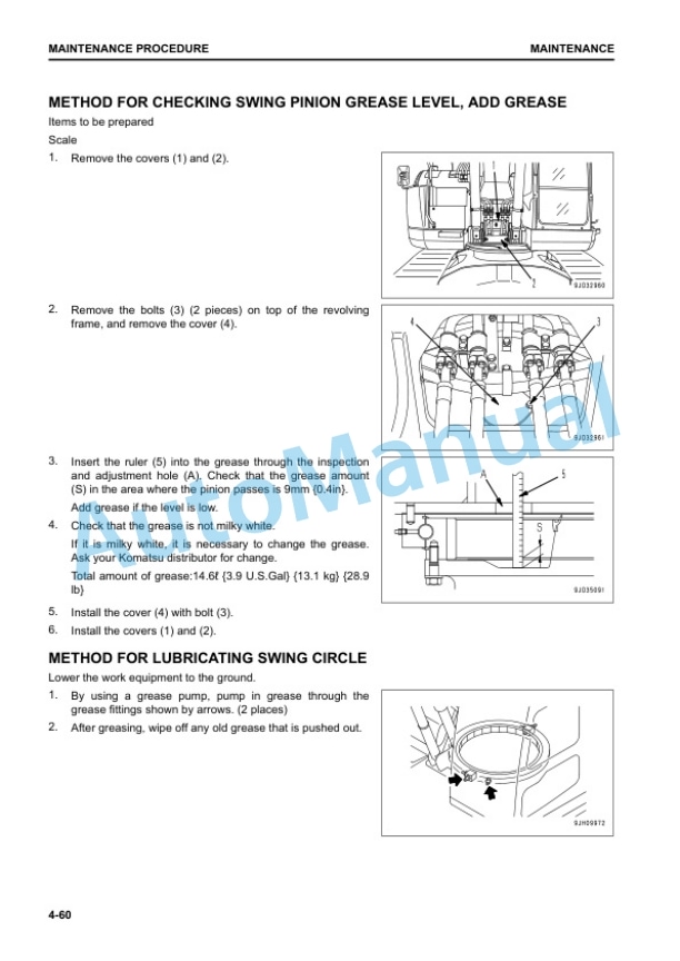 Komatsu PC238USLC-11 Hydraulic Excavator Operation and Maintenance Manual TEN00917-00 5 Komatsu PC238USLC-11 Hydraulic Excavator Operation and Maintenance Manual TEN00917-00 - Image 5