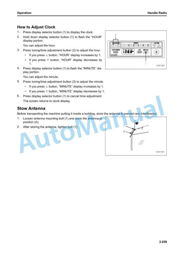Komatsu PC238USLC-11 Hydraulic Excavator Operation and Maintenance Manual TEN01040-C6 4 Komatsu PC238USLC-11 Hydraulic Excavator Operation and Maintenance Manual TEN01040-C6 - Image 4