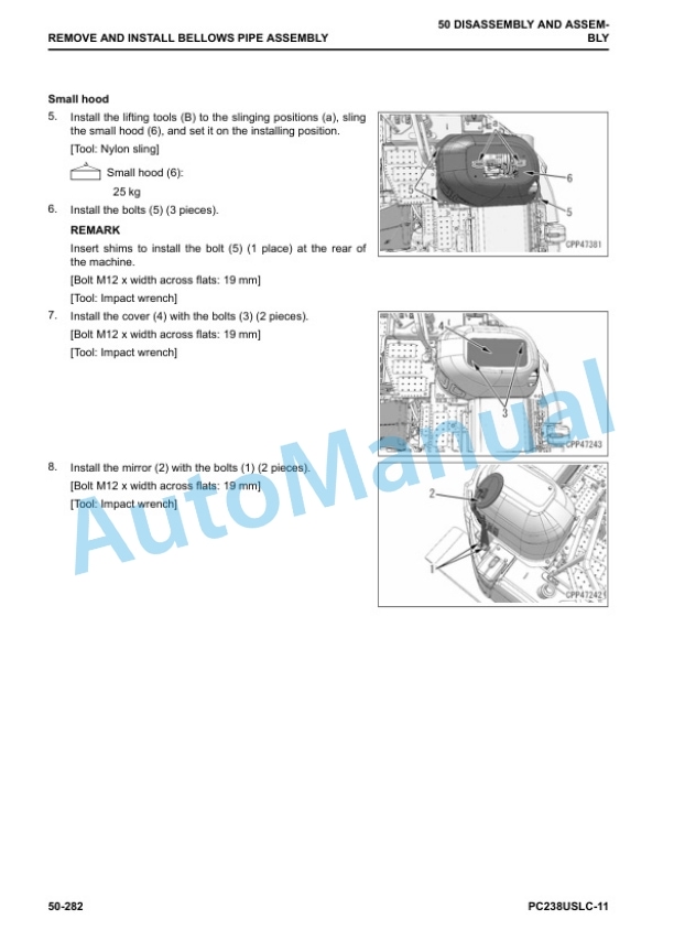 Komatsu PC238USLC-11 Hydraulic Excavator Shop Manual SEN06635-02 5 Komatsu PC238USLC-11 Hydraulic Excavator Shop Manual SEN06635-02 - Image 5