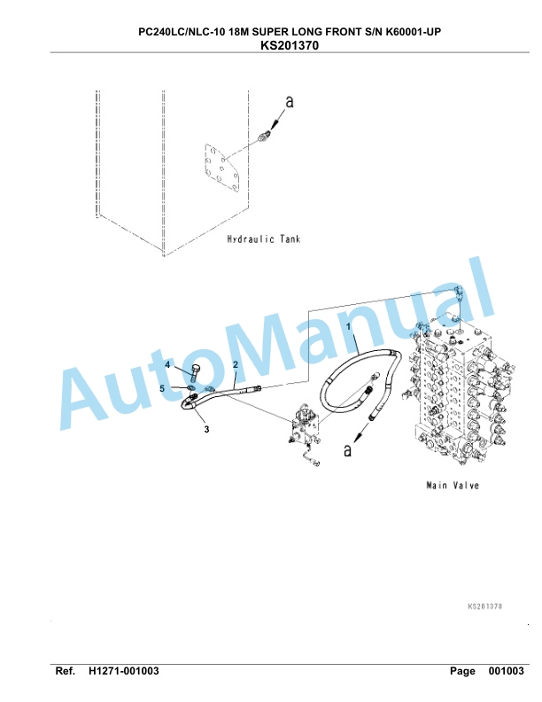 Komatsu PC240LC-10, PC240NLC-10 18M Super Long Front Hydraulic Excavator Parts Manual K60001-UP 2 Komatsu PC240LC-10, PC240NLC-10 18M Super Long Front Hydraulic Excavator Parts Manual K60001-UP-2