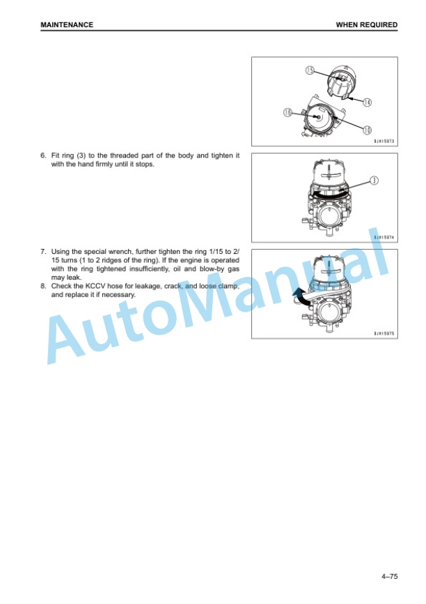 Komatsu PC240LC-10, PC240NLC-10 Hydraulic Excavator Operation and Maintenance Manual UENAM00923 5 Komatsu PC240LC-10, PC240NLC-10 Hydraulic Excavator Operation and Maintenance Manual UENAM00923 - Image 5