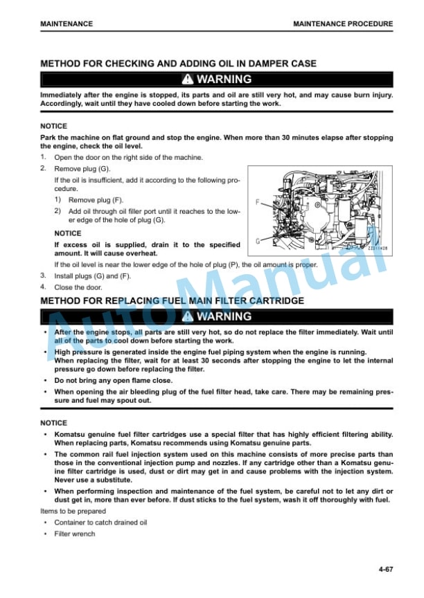 Komatsu PC240LC-11 Hydraulic Excavator Operation and Maintenance Manual PEN00989-01 5 Komatsu PC240LC-11 Hydraulic Excavator Operation and Maintenance Manual PEN00989-01 - Image 5
