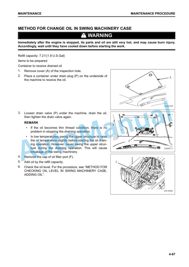 Komatsu PC240LC-11 Hydraulic Excavator Operation and Maintenance Manual PEN01242-00 5 Komatsu PC240LC-11 Hydraulic Excavator Operation and Maintenance Manual PEN01242-00 - Image 5