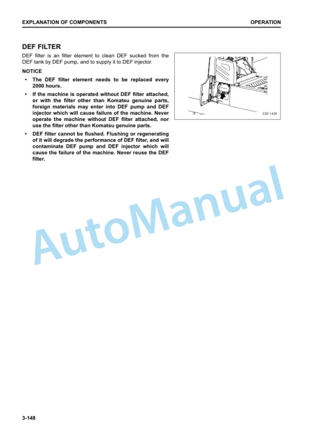 Komatsu PC240LC-11 Hydraulic Excavator Operation and Maintenance Manual TEN00894-07 3 Komatsu PC240LC-11 Hydraulic Excavator Operation and Maintenance Manual TEN00894-07 - Image 3