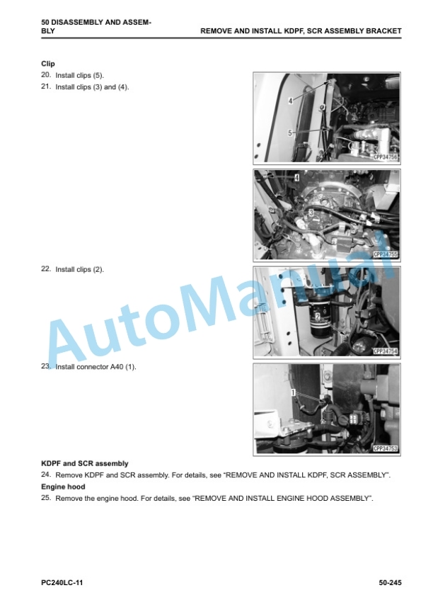 Komatsu PC240LC-11 Hydraulic Excavator Shop Manual SEN06501-16 5 Komatsu PC240LC-11 Hydraulic Excavator Shop Manual SEN06501-16 - Image 5