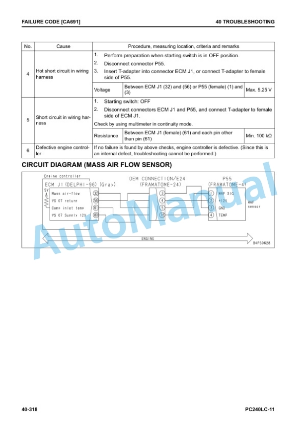 Komatsu PC240LC-11 Hydraulic Excavator Shop Manual SEN06696-09 3 Komatsu PC240LC-11 Hydraulic Excavator Shop Manual SEN06696-09 - Image 3