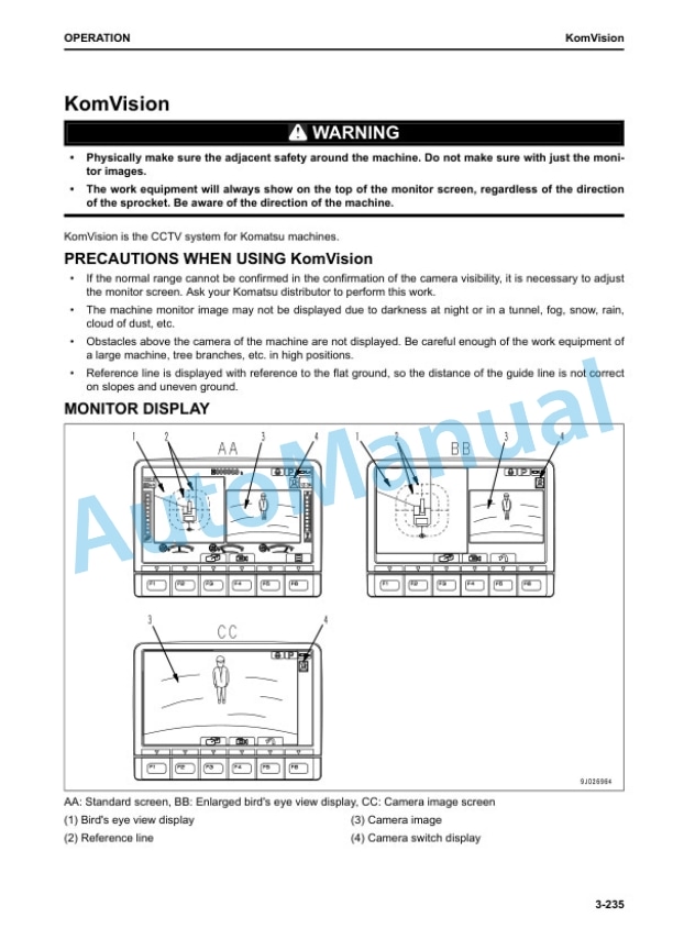 Komatsu PC240LC-11, PC240NLC-11 Hydraulic Excavator Operation and Maintenance Manual UENAM01391 4 Komatsu PC240LC-11, PC240NLC-11 Hydraulic Excavator Operation and Maintenance Manual UENAM01391 - Image 4