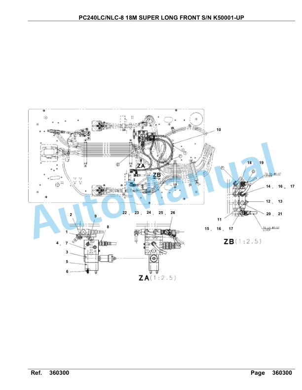 Komatsu PC240LC-8, PC240NLC-8 18M Super Long Front Hydraulic Excavator Parts Manual K50001-up 4 Komatsu PC240LC-8, PC240NLC-8 18M Super Long Front Hydraulic Excavator Parts Manual K50001-up-4