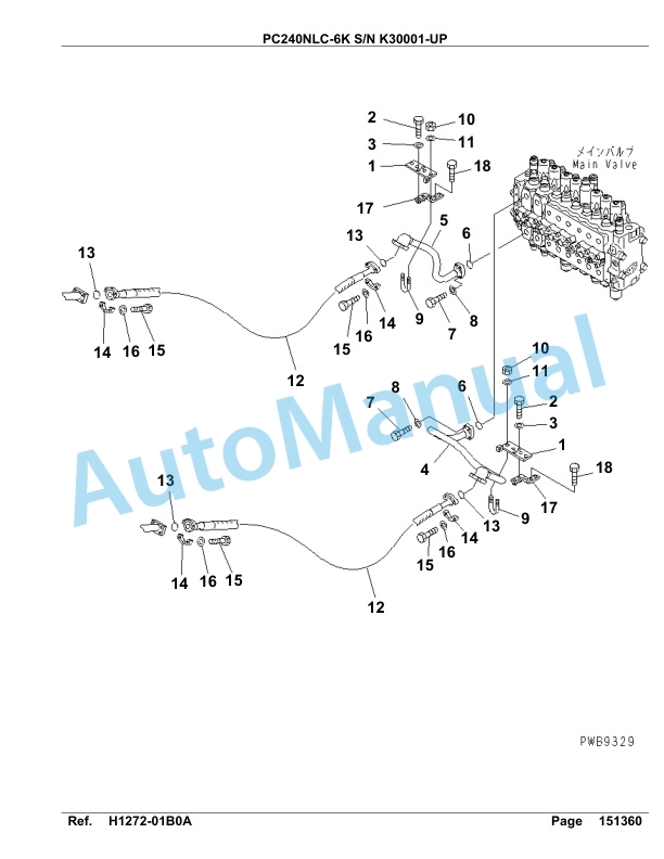 Komatsu PC240NLC-6K Hydraulic Excavator Parts Manual SA6D100U, SA6D102U 3 Komatsu PC240NLC-6K Hydraulic Excavator Parts Manual SA6D100U, SA6D102U-3