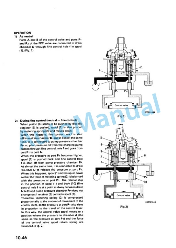 Alternative view of Komatsu PC25-1, PC30-7, PC40-7, PC45-1 Hydraulic Excavator Shop Manual SEBM020S0707