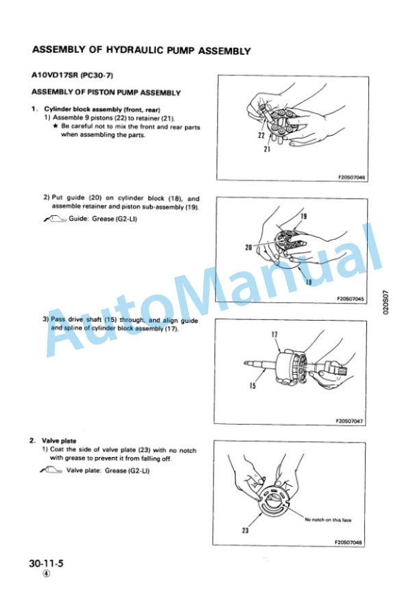 Komatsu PC25-1, PC30-7, PC40-7, PC45-1 Hydraulic Excavator Shop Manual SEBM020S0707 4 Komatsu PC25-1, PC30-7, PC40-7, PC45-1 Hydraulic Excavator Shop Manual SEBM020S0707 - Image 4