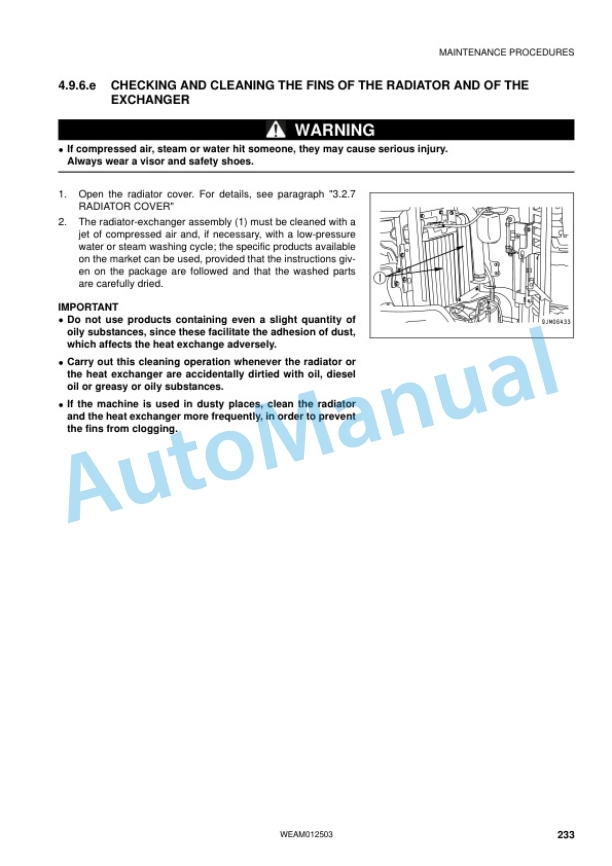 Komatsu PC26MR-3 Hydraulic Excavator Operation and Maintenance Manual WEAM012503 5 Komatsu PC26MR-3 Hydraulic Excavator Operation and Maintenance Manual WEAM012503 - Image 5