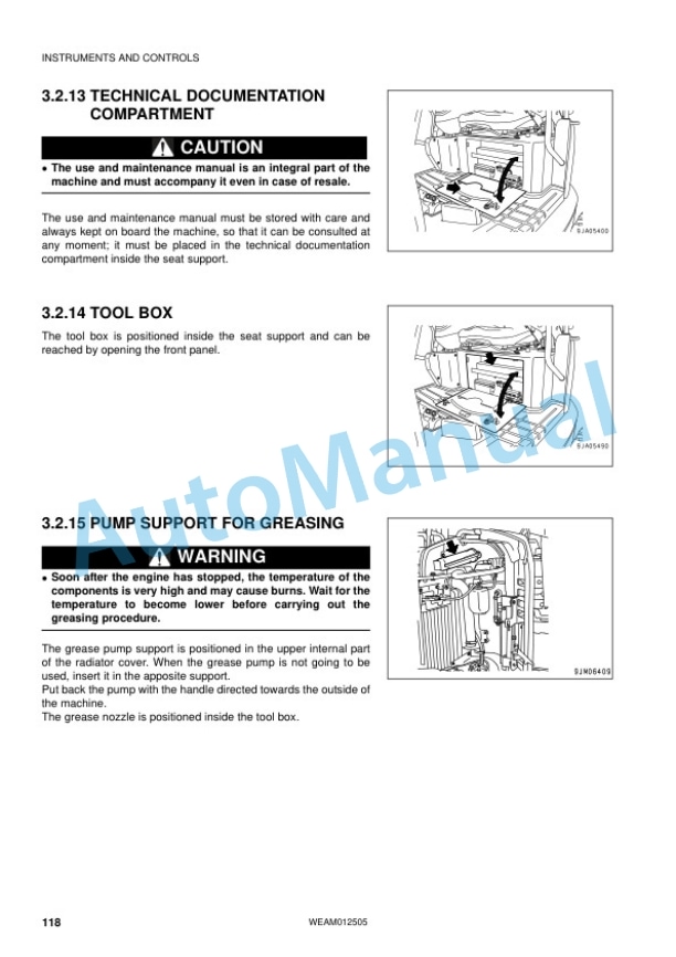 Komatsu PC26MR-3 Hydraulic Excavator Operation and Maintenance Manual WEAM012505 3 Komatsu PC26MR-3 Hydraulic Excavator Operation and Maintenance Manual WEAM012505 - Image 3