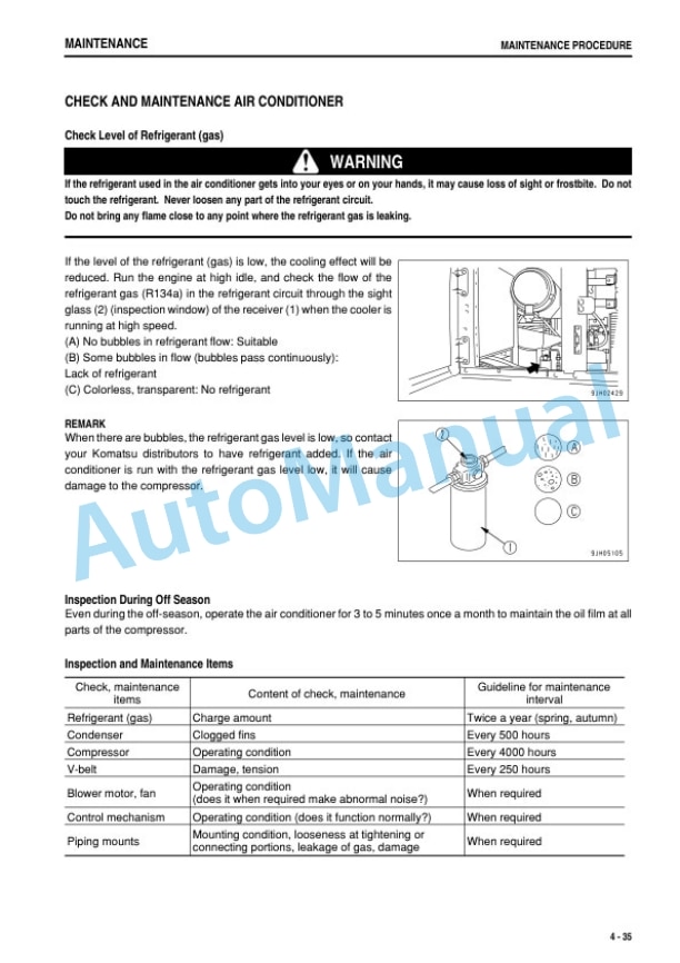 Komatsu PC270-7 Galeo Hydraulic Excavator Operation and Maintenance Manual PEN00058-01 5 Komatsu PC270-7 Galeo Hydraulic Excavator Operation and Maintenance Manual PEN00058-01 - Image 5