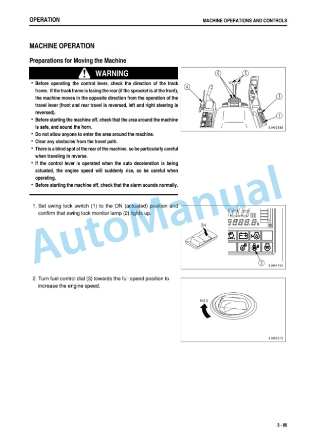 Komatsu PC270-7 Galeo Hydraulic Excavator Operation and Maintenance Manual PEN00059-01 3 Komatsu PC270-7 Galeo Hydraulic Excavator Operation and Maintenance Manual PEN00059-01 - Image 3
