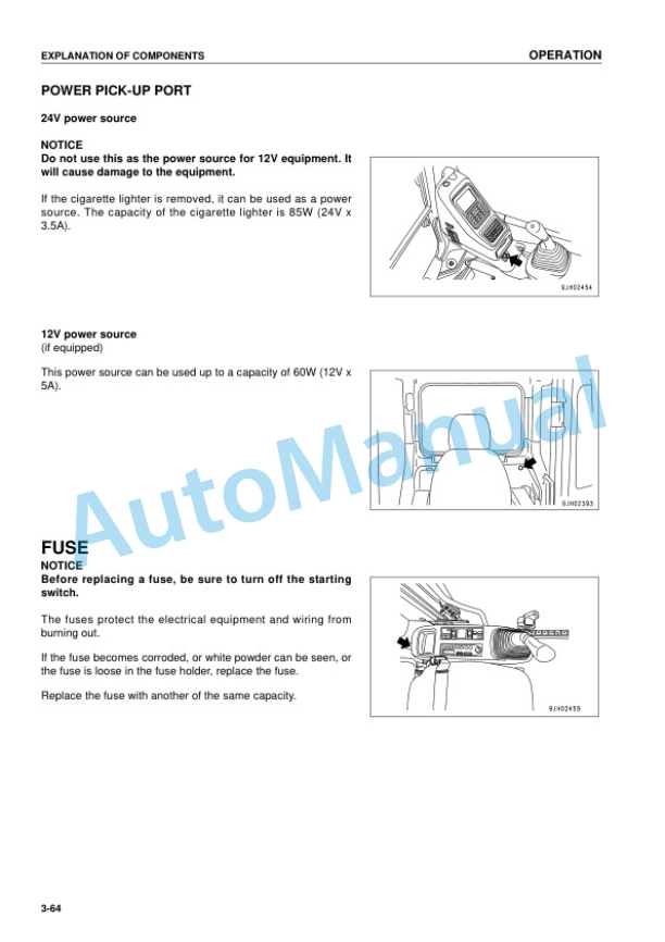 Komatsu PC270-7 Galeo Hydraulic Excavator Operation and Maintenance Manual SEAM052100T 3 Komatsu PC270-7 Galeo Hydraulic Excavator Operation and Maintenance Manual SEAM052100T - Image 3