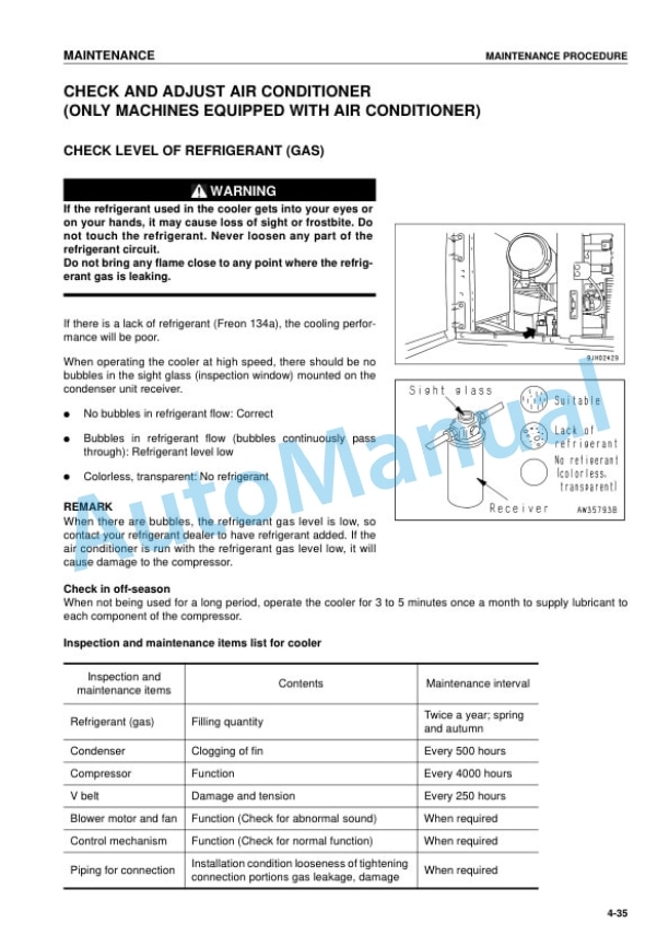 Komatsu PC270-7 Galeo Hydraulic Excavator Operation and Maintenance Manual SEAM052100T 5 Komatsu PC270-7 Galeo Hydraulic Excavator Operation and Maintenance Manual SEAM052100T - Image 5