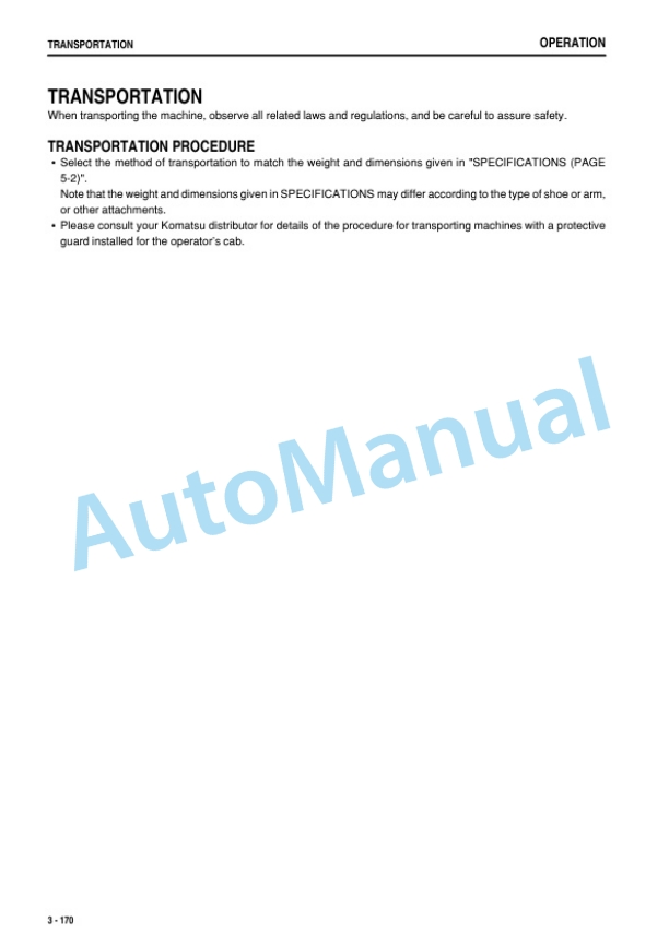 Komatsu PC270-8 Galeo Hydraulic Excavator Operation and Maintenance Manual TEN00148-03 4 Komatsu PC270-8 Galeo Hydraulic Excavator Operation and Maintenance Manual TEN00148-03 - Image 4