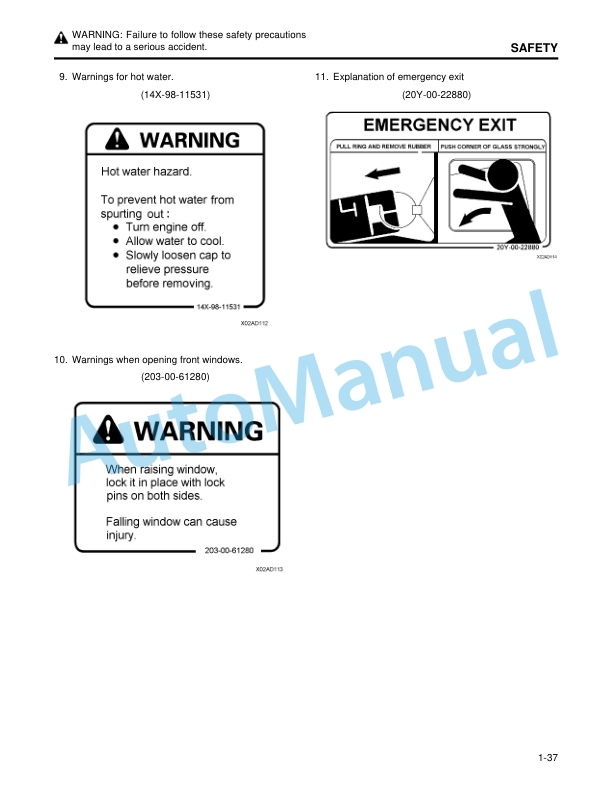 Komatsu PC270LC-6 Hydraulic Excavator Operation and Maintenance Manual CEAM003401 2 Komatsu PC270LC-6 Hydraulic Excavator Operation and Maintenance Manual CEAM003401 - Image 2