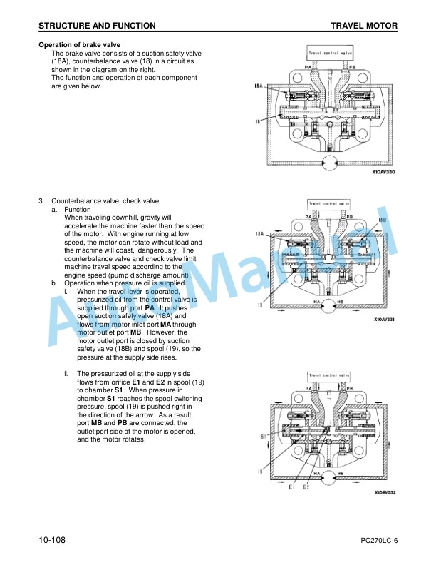 Alternative view of Komatsu PC270LC-6LE Hydraulic Excavator Shop Manual CEBD003001