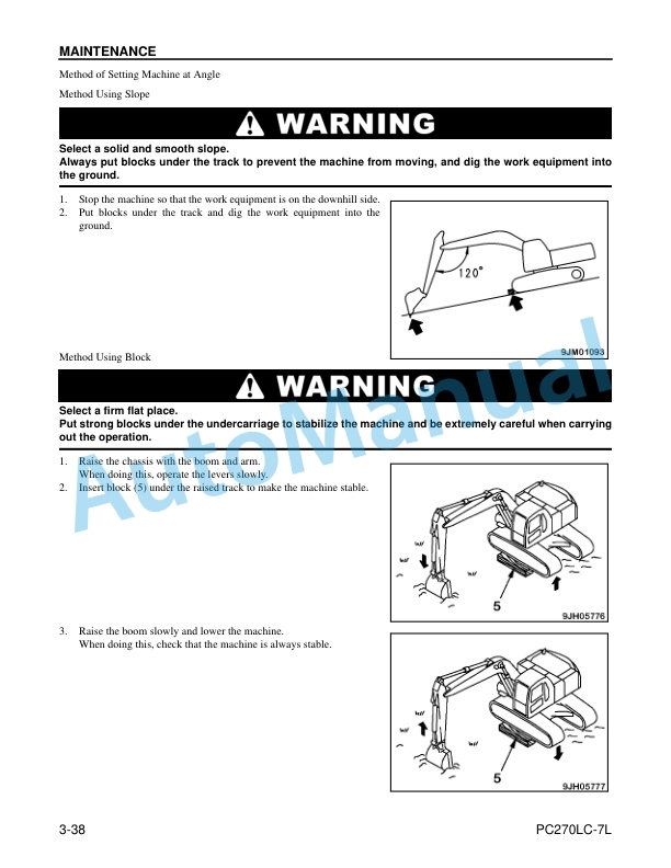 Komatsu PC270LC-7L Hydraulic Excavator Operation and Maintenance Manual CEAM008703 5 Komatsu PC270LC-7L Hydraulic Excavator Operation and Maintenance Manual CEAM008703 - Image 5