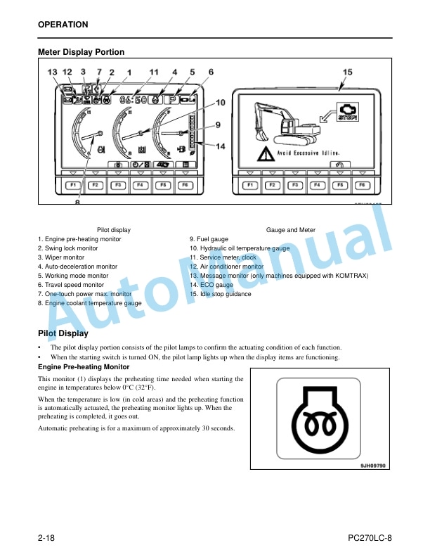Komatsu PC270LC-8 Hydraulic Excavator Operation and Maintenance Manual CEAM007203 2 Komatsu PC270LC-8 Hydraulic Excavator Operation and Maintenance Manual CEAM007203 - Image 2
