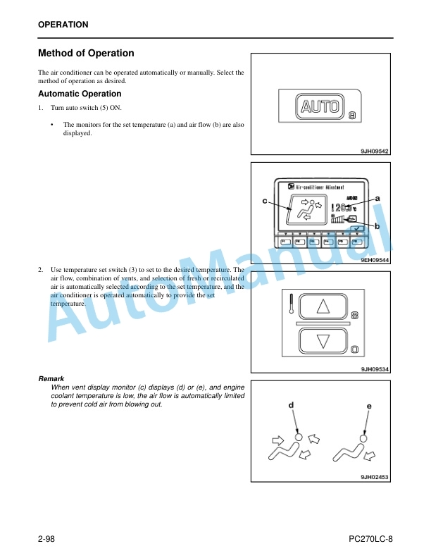 Komatsu PC270LC-8 Hydraulic Excavator Operation and Maintenance Manual CEAM007203 3 Komatsu PC270LC-8 Hydraulic Excavator Operation and Maintenance Manual CEAM007203 - Image 3