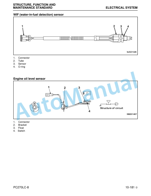 Alternative view of Komatsu PC270LC-8 Hydraulic Excavator Shop Manual CEBM007202