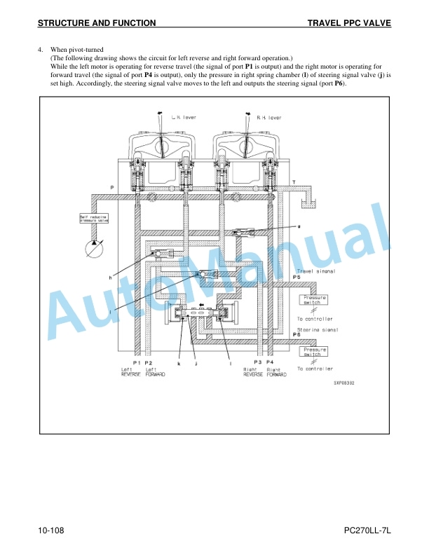 Alternative view of Komatsu PC270LL-7L Logging Excavator Shop Manual CEBM014600