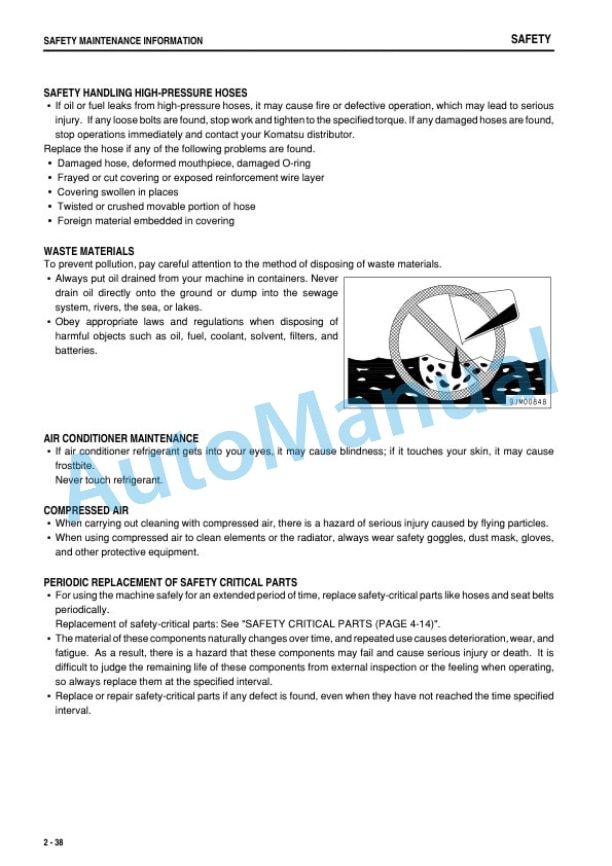 Komatsu PC27MR-2, PC35MR-2 Galeo Hydraulic Excavator Operation and Maintenance Manual TEN00115-00 2 Komatsu PC27MR-2, PC35MR-2 Galeo Hydraulic Excavator Operation and Maintenance Manual TEN00115-00 - Image 2