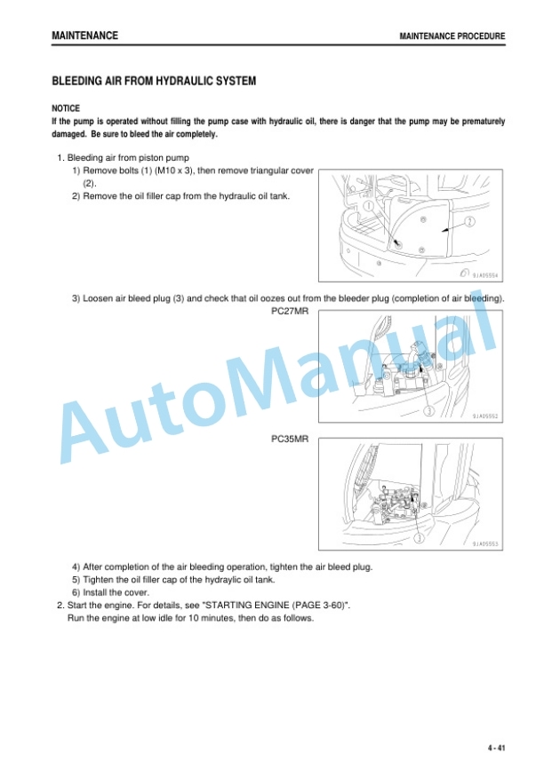 Komatsu PC27MR-2, PC35MR-2 Galeo Hydraulic Excavator Operation and Maintenance Manual TEN00172-00 5 Komatsu PC27MR-2, PC35MR-2 Galeo Hydraulic Excavator Operation and Maintenance Manual TEN00172-00 - Image 5