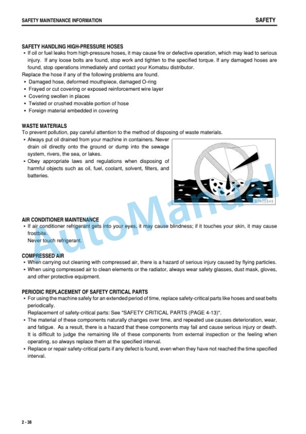 Komatsu PC27MR-2, PC35MR-2 Galeo Hydraulic Excavator Operation and Maintenance Manual TEN00194-00 2 Komatsu PC27MR-2, PC35MR-2 Galeo Hydraulic Excavator Operation and Maintenance Manual TEN00194-00 - Image 2