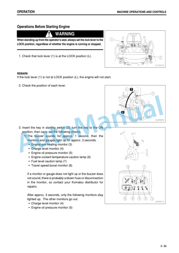 Komatsu PC27MR-2, PC35MR-2 Galeo Hydraulic Excavator Operation and Maintenance Manual TEN00194-00 3 Komatsu PC27MR-2, PC35MR-2 Galeo Hydraulic Excavator Operation and Maintenance Manual TEN00194-00 - Image 3