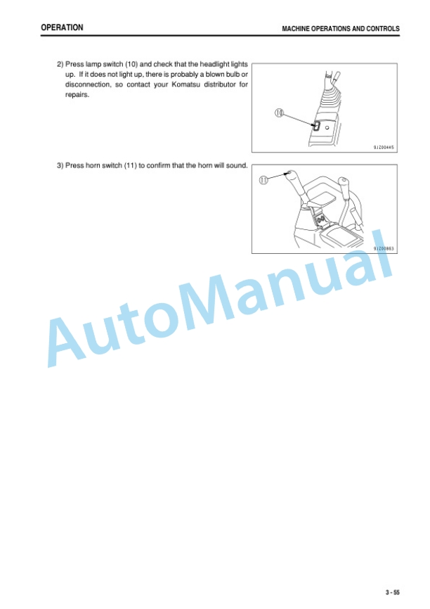 Komatsu PC27MR-3, PC30MR-3, PC35MR-3 Hydraulic Excavator Operation and Maintenance Manual TEN00415-00 3 Komatsu PC27MR-3, PC30MR-3, PC35MR-3 Hydraulic Excavator Operation and Maintenance Manual TEN00415-00 - Image 3