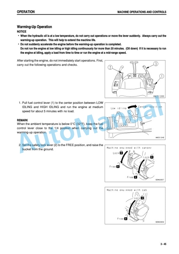 Komatsu PC27MRX-1, PC30MRX-1, PC35MRX-1 Hydraulic Excavator Operation and Maintenance Manual SEAM035305T 3 Komatsu PC27MRX-1, PC30MRX-1, PC35MRX-1 Hydraulic Excavator Operation and Maintenance Manual SEAM035305T - Image 3