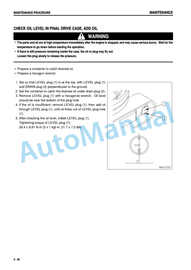 Komatsu PC27MRX-1, PC30MRX-1, PC35MRX-1 Hydraulic Excavator Operation and Maintenance Manual SEAM035305T 5 Komatsu PC27MRX-1, PC30MRX-1, PC35MRX-1 Hydraulic Excavator Operation and Maintenance Manual SEAM035305T - Image 5