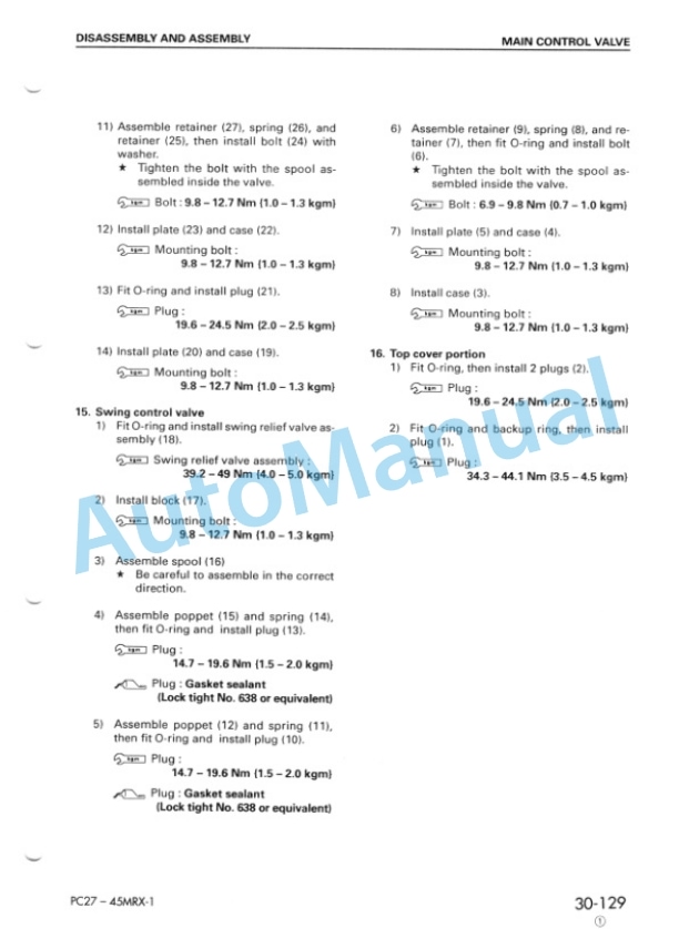 Komatsu PC27MRX-1, PC30MRX-1, PC35MRX-1, PC40MRX-1, PC45MRX-1 Hydraulic Excavator Shop Manual SEBM016808 5 Komatsu PC27MRX-1, PC30MRX-1, PC35MRX-1, PC40MRX-1, PC45MRX-1 Hydraulic Excavator Shop Manual SEBM016808 - Image 5