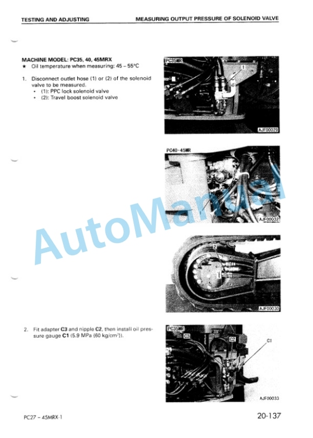 Komatsu PC27MRX-1, PC30MRX-1, PC35MRX-1, PC40MRX-1, PC45MRX-1 Shop Manual SEBM016808 3 Komatsu PC27MRX-1, PC30MRX-1, PC35MRX-1, PC40MRX-1, PC45MRX-1 Shop Manual SEBM016808 - Image 3