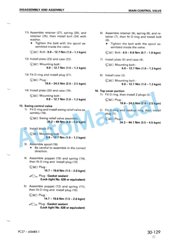 Komatsu PC27MRX-1, PC30MRX-1, PC35MRX-1, PC40MRX-1, PC45MRX-1 Shop Manual SEBM016808 5 Komatsu PC27MRX-1, PC30MRX-1, PC35MRX-1, PC40MRX-1, PC45MRX-1 Shop Manual SEBM016808 - Image 5