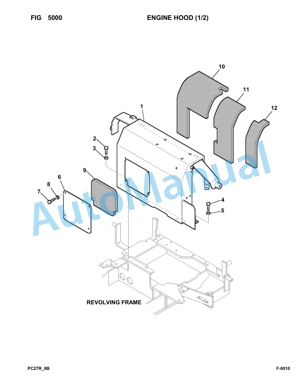Komatsu PC27R-8 Hydraulic Excavator Parts Manual F32154-up 3 Komatsu PC27R-8 Hydraulic Excavator Parts Manual F32154-up-3