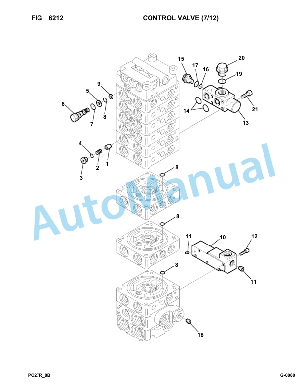 Komatsu PC27R-8 Hydraulic Excavator Parts Manual F32154-up 4 Komatsu PC27R-8 Hydraulic Excavator Parts Manual F32154-up-4