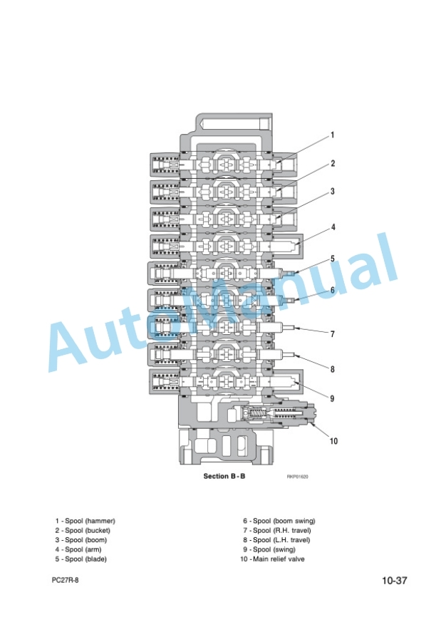 Alternative view of Komatsu PC27R-8 Hydraulic Excavator Shop Manual WEBM002900