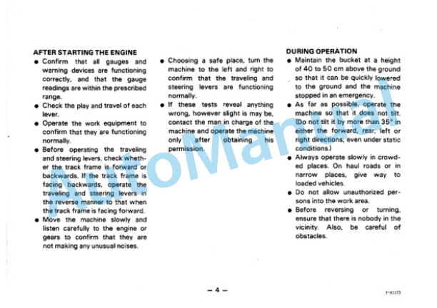 Komatsu PC28UU-1 Hydraulic Excavator Operation and Maintenance Manual SEAM021U0100 5 Komatsu PC28UU-1 Hydraulic Excavator Operation and Maintenance Manual SEAM021U0100 - Image 5