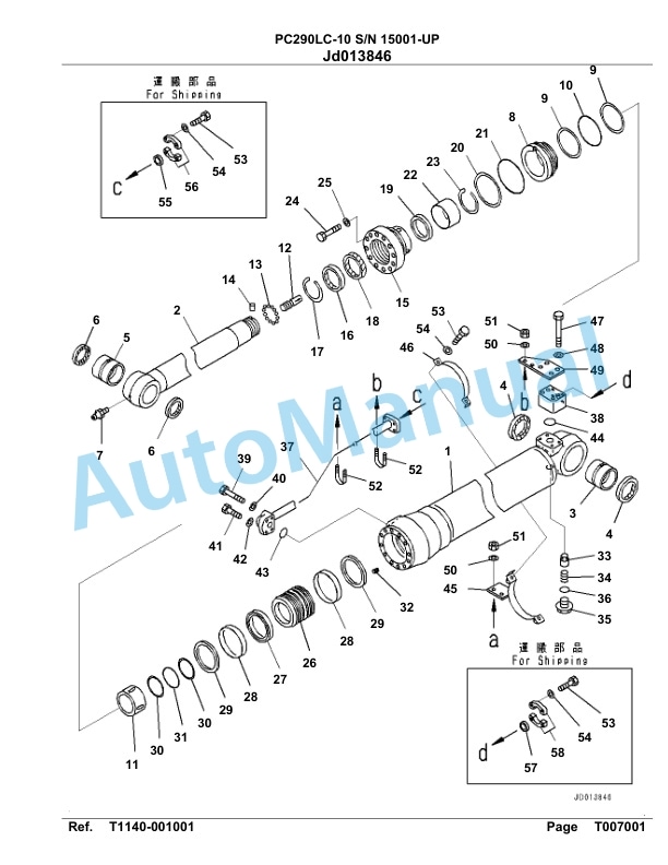 Komatsu PC290LC-10 Hydraulic Excavator Parts Manual 15001-UP 5 Komatsu PC290LC-10 Hydraulic Excavator Parts Manual 15001-UP-5