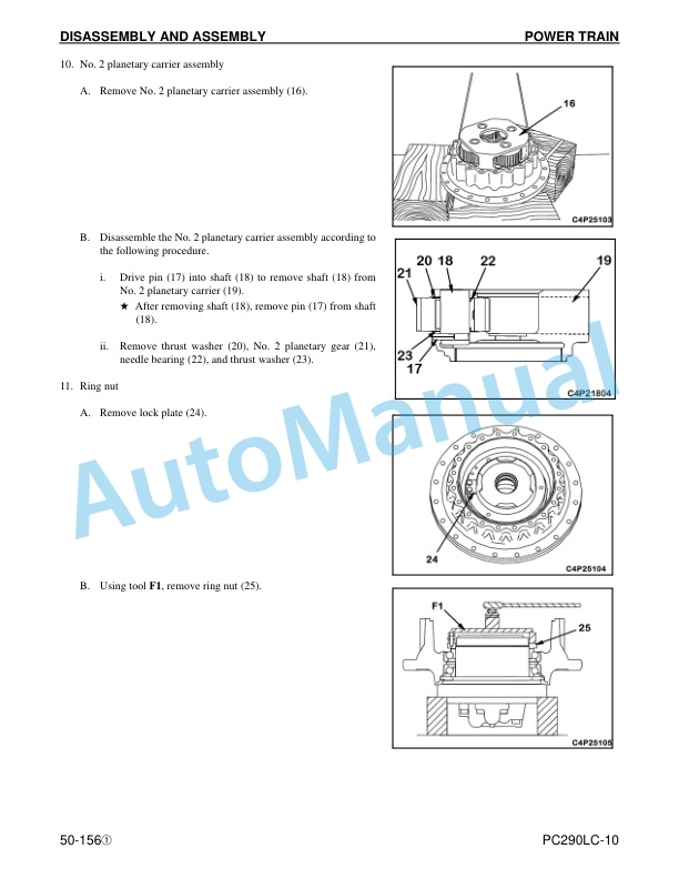 Komatsu PC290LC-10 Hydraulic Excavator Shop Manual CEBM025103 5 Komatsu PC290LC-10 Hydraulic Excavator Shop Manual CEBM025103 - Image 5
