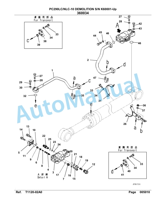 Komatsu PC290LC-10, PC290NLC-10 Demolition Hydraulic Excavator Parts Manual K60001-UP 4 Komatsu PC290LC-10, PC290NLC-10 Demolition Hydraulic Excavator Parts Manual K60001-UP-4
