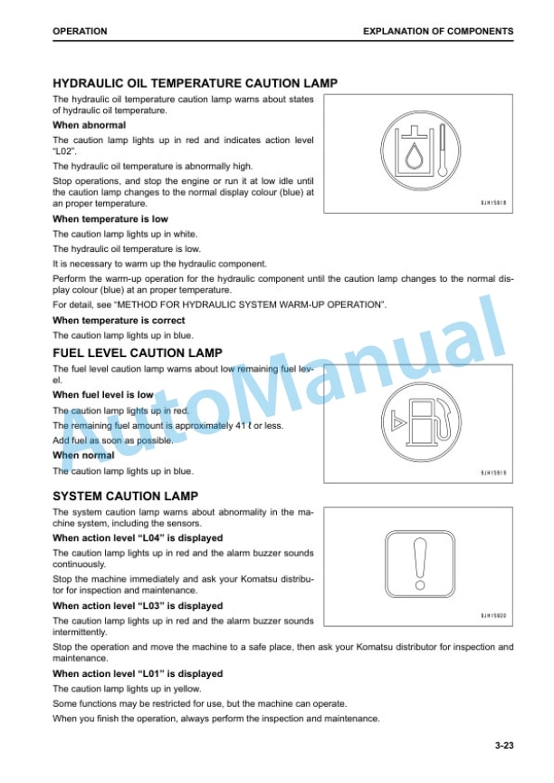 Komatsu PC290LC-11 Demolition, PC290NLC-11 Demolition Hydraulic Excavator Operation and Maintenance Manual UENAM01451 2 Komatsu PC290LC-11 Demolition, PC290NLC-11 Demolition Hydraulic Excavator Operation and Maintenance Manual UENAM01451 - Image 2