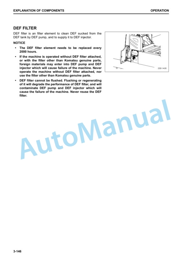 Komatsu PC290LC-11 Hydraulic Excavator Operation and Maintenance Manual PEN00966-01 3 Komatsu PC290LC-11 Hydraulic Excavator Operation and Maintenance Manual PEN00966-01 - Image 3
