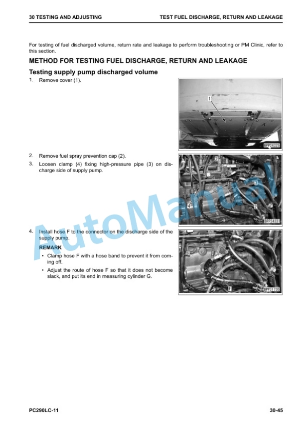 Alternative view of Komatsu PC290LC-11 Hydraulic Excavator Shop Manual CEBM028803