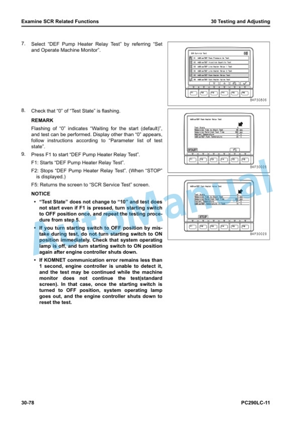 Alternative view of Komatsu PC290LC-11 Hydraulic Excavator Shop Manual SEN06736-09